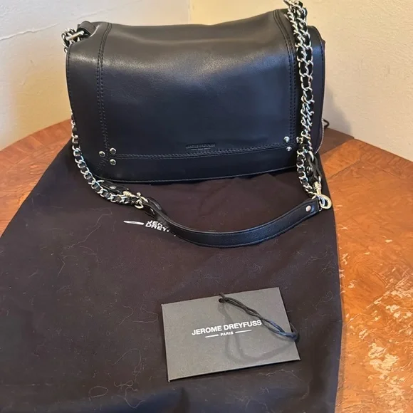 Jerome Dreyfuss Black Lambskin Bobi Bag - Picture 2 of 7